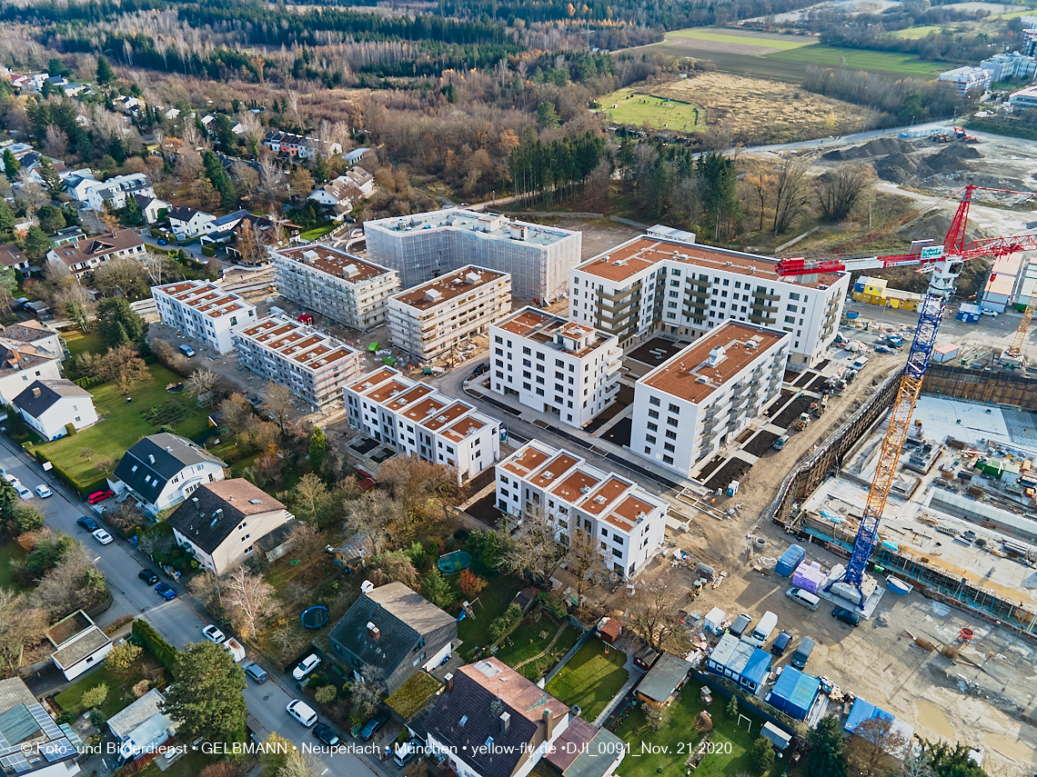 21.11.2020 - Piederstrorfer Gelände und Alexisquartier in Neuperlach in München 21.11.2020 - Piederstrorfer Gelände und Alexisquartier in Neuperlach in München